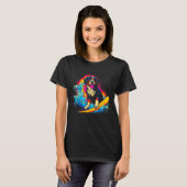 Bernese Mountain Dog Surfer T-shirt (Voorkant volledig)