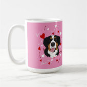 Bernese Mountain Dog Valentijnsdag Koffiemok (Links)
