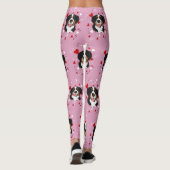 Bernese Mountain Dog Valentijnsdag Leggings (Achterkant)