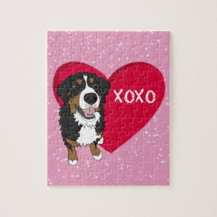 Bernese Mountain Dog Valentijnsdag Legpuzzel