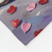 Bernese Mountain Dog Valentine's Day Fleece Deken (Hoek)