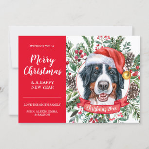 Bernese Mountain Dog voordelige kerstkaart Kaart