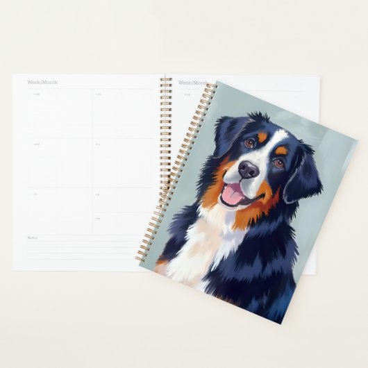 Bernese Mountain Dog | Watercolor Pet Planner (Display)