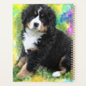 Bernese Mountain Dog Waterverf Art Painting Planner (Achterkant)