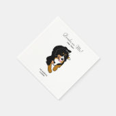 Bernese Mountain Dog Wedding Cocktail Napkins Servet (Hoek)