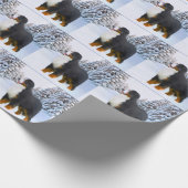 Bernese Mountain Dog Wrapping Paper Cadeaupapier (Hoek)