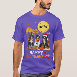 Bernese Mountain Happy Hanksmas Halloween Th T-shirt