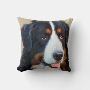 Bernese Mountain Pet Chien Jeter Oreiller Décor