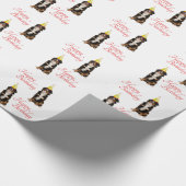 Bernese Mt. Dog Birthday Wrapping Paper Cadeaupapier (Hoek)