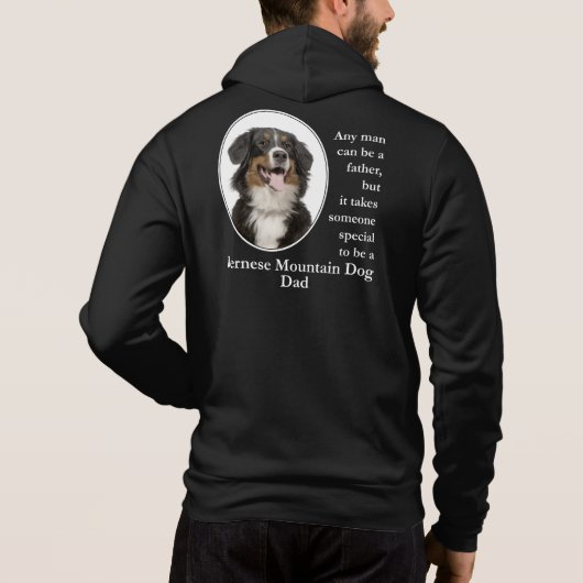 Bernese Mt. Dog Dad Hoodie (Achterkant)