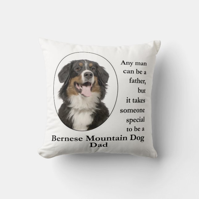 Bernese Mt. Dog Dad Kussen (Voorkant)