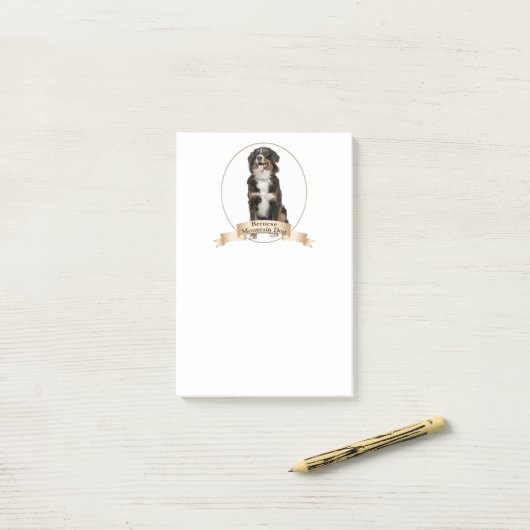 Bernese Mt. Dog Post-It Notes (Op bureau)