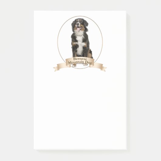 Bernese Mt. Dog Post-It Notes (Voorkant)