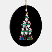 Bernese Mt Dog Puppy Christmas Tree Classic T-Shir Keramisch Ornament (Rechts)