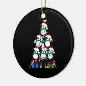 Bernese Mt Dog Puppy Christmas Tree Classic T-Shir Keramisch Ornament (Links)