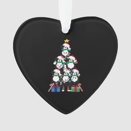 Bernese Mt Dog Puppy Christmas Tree Classic T-Shir Ornament (voorkant)