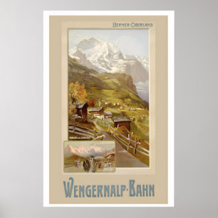 Bernese Oberland Wengen Jungfrau Zwitserland Poster