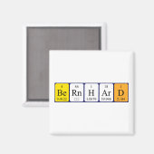 Bernhard periodieke table name magnet magneet (Voorkant / Achterkant)