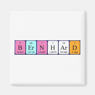 Bernhard periodieke table name magnet magneet