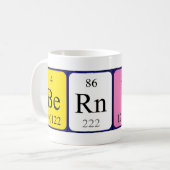 Bernice nom de table périodique mug (Devant gauche)