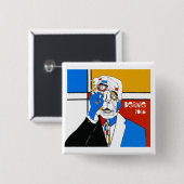 Bernie '16 vierkante button 5,1 cm (Voorkant /achterkant)
