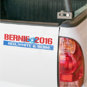 Bernie 2016 - Red White en Bern - Bernie Sanders Bumpersticker (Op Truck)