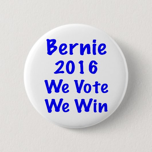 Bernie 2016 ronde button 5,7 cm (Voorkant)