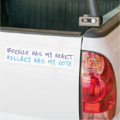 Bernie a mon coeur, Hillary a mon autocollant de (Sur camion)