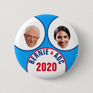 Bernie & AOC 2020 Ronde Button 5,7 Cm