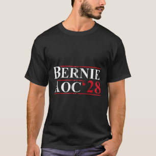 Bernie Aoc 2028 Bernie Sanders Alexandria Cortez P T-shirt