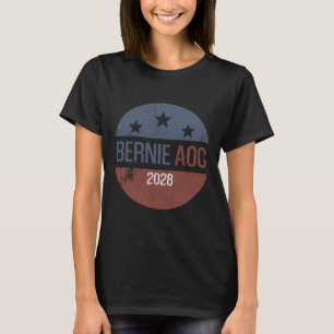 Bernie Aoc 2028 Bernie Sanders Alexandria Cortez P T-shirt