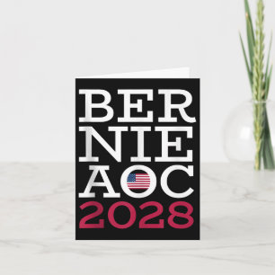 Bernie AOC 2028 Campagne - Vechten Oligarchie Patr Kaart