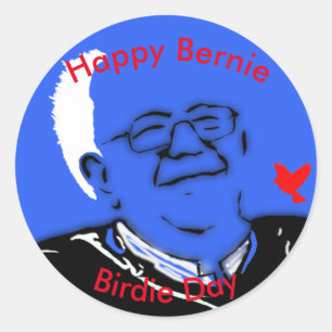 Bernie Birdie Day Ronde Sticker