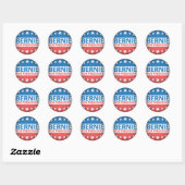 Bernie for President Ronde Sticker (Vel)