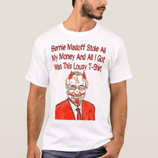 Bernie Madoff houdt al mijn geld in T-shirt