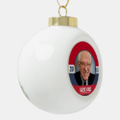 BERNIE SANDERS 2016 KERAMISCHE BAL ORNAMENT (Links)