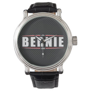 Bernie Sanders 2016 (Sterren & Strepen - Zwart) Horloge