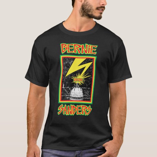 Bernie Sanders 2020 D.C. Lightning Strike T-shirt (Voorkant)