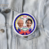 Bernie Sanders / AOC 2024 Button (In situ)