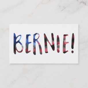 bernie sanders bokeh visitekaartje