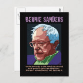 Bernie Sanders Briefkaart (Voorkant / Achterkant)