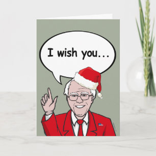 Bernie Sanders Claus wil je Ameri-Kerstmis wensen Feestdagen Kaart