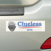 Bernie Sanders - Clueless Bumpersticker (Op auto)
