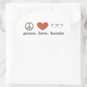 Bernie Sanders Election Swag Ovale Sticker (Tas)