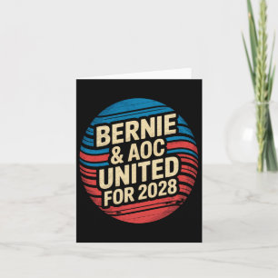 Bernie Sanders en AOC 2028 voor President Kaart