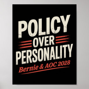 Bernie Sanders en AOC 2028 voor President Poster