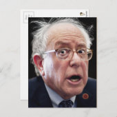 Bernie Sanders Face À La Carte Postale (Devant / Derrière)