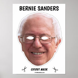 BERNIE SANDERS Halloween Mask Poster