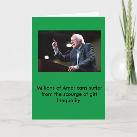 Bernie Sanders Kerstkaart Feestdagen Kaart (Voorkant)