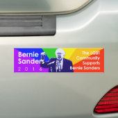 Bernie Sanders LGBT Support Bumpersticker (Op auto)